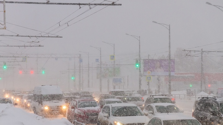 Надвигающийся в Оренбург снегопад в Самаре назвали аномальным