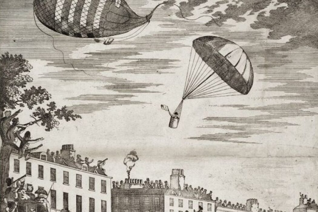 История 3 июня. Франсуа Бланшар парашют. Андре Жак Гарнерен парашют. Первый парашют.