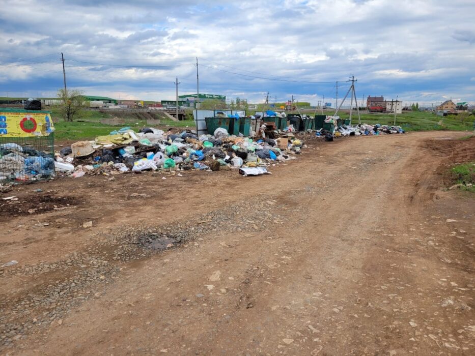 Поселок под Оренбургом утопает в бытовом мусоре