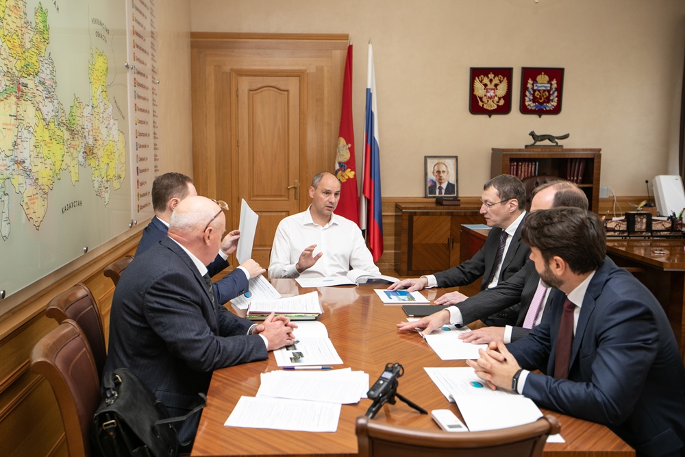 Строительство цеха мехобезвоживания стало основной темой встречи руководства «Росводоканала» и губернатора Оренбургской области